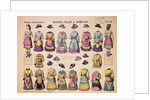 19th-Century French Paper Dolls by Anonymous