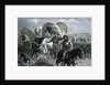 Engraving of Emigrants Crossing Plains by Anonymous