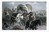 Engraving of Emigrants Crossing Plains by Anonymous