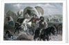 Engraving of Emigrants Crossing Plains by Anonymous