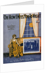 Theatrical Show Bill with Lonely Woman Reclining on a Sofa by Anonymous