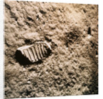 Astronaut's Footprint on the Moon by Anonymous