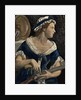 Painting of a Woman Loading a Rifle by Anonymous