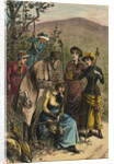 Phrenologist and Women on Mountain Trail by Anonymous