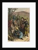 Phrenologist and Women on Mountain Trail by Anonymous