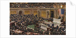 Woodrow Wilson Speaking to Congress in July Nineteen Eighteen by Anonymous