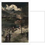 Citizens Gazing at Gas Exhaust from Well by Anonymous