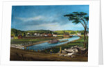Illustration of Scene on Erie Canal by Anonymous