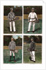 Illustrations Depicting Early Tennis Players with Their Racquets by Anonymous