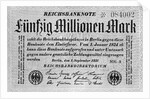 Fifty Million Mark Bill by Anonymous