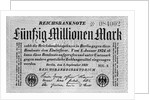 Fifty Million Mark Bill by Anonymous
