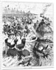 Print of People Running from Garbage at Coney Island by Anonymous