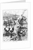Print of People Running from Garbage at Coney Island by Anonymous
