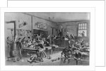 Children Playing Pranks in Rural School by Anonymous