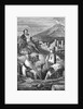 Engraving of First Archeological Dig at Pompeii by Anonymous