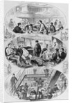 Woodcut Showing Three Types of Passengers on Ship by Anonymous