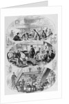 Woodcut Showing Three Types of Passengers on Ship by Anonymous