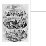 Woodcut Showing Three Types of Passengers on Ship by Anonymous
