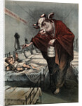 Cartoon of a Cow Vaccinating a Child by Anonymous