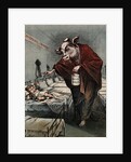 Cartoon of a Cow Vaccinating a Child by Anonymous