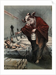 Cartoon of a Cow Vaccinating a Child by Anonymous