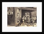 Worders Descending into Tunnel by Anonymous