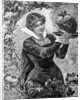 Woman Holding A Christmas Pudding by Anonymous