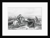 Illustration of Hunter Shooting Buffalo by Anonymous
