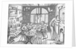 Guilds Working in Goldsmith Shop by Anonymous