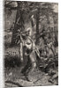 Woodcut Entitled Death of Tecumseh by Anonymous