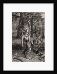 Woodcut Entitled Death of Tecumseh by Anonymous