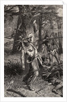 Woodcut Entitled Death of Tecumseh by Anonymous