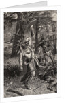 Woodcut Entitled Death of Tecumseh by Anonymous