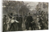 Crowds Welcoming Abraham Lincoln by Anonymous