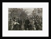 Crowds Welcoming Abraham Lincoln by Anonymous