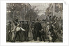 Crowds Welcoming Abraham Lincoln by Anonymous