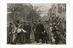 Crowds Welcoming Abraham Lincoln by Anonymous