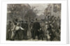 Crowds Welcoming Abraham Lincoln by Anonymous