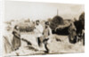 Flax Farmers Resting Taking Moment of Rest by Anonymous