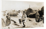 Flax Farmers Resting Taking Moment of Rest by Anonymous