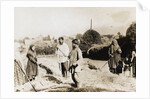 Flax Farmers Resting Taking Moment of Rest by Anonymous