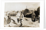Flax Farmers Resting Taking Moment of Rest by Anonymous