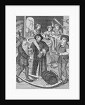 Copy of a 15th-Century Stained Glass Window in Tournai Cathedral Showing the Bishop of Tournai Receiving the Tithe of Beer by Anonymous