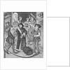 Copy of a 15th-Century Stained Glass Window in Tournai Cathedral Showing the Bishop of Tournai Receiving the Tithe of Beer by Anonymous