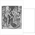 Copy of a 15th-Century Stained Glass Window in Tournai Cathedral Showing the Bishop of Tournai Receiving the Tithe of Beer by Anonymous