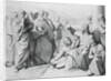 Engraving of Jesus with the Pharisees by Friedrich August Ludy