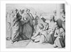 Engraving of Jesus with the Pharisees by Friedrich August Ludy