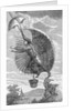 Man Attempting to Fly with Parachute by Anonymous