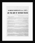 Correspondence Regarding the Surrender of General Robert E. Lee by Anonymous