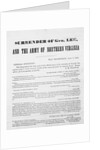 Correspondence Regarding the Surrender of General Robert E. Lee by Anonymous